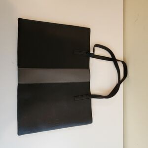 Vince Camuto Black and Gray Tote Bag